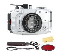 Seafrogs Tough Tg7 Boîtier Étanche Pour Om System Tg7 [60M/195Ft] Valise De Plongée Étanche Pour Olympus Tough Tg-7 Tg7 - Blanc