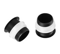 SEAFRONT 10 Pcs 28 Mm Vis de Type Bouton-Poussoir Noir Couvoir d' de Jeu Machine Machine Panneau Bouchage avec 35 Mm de Diamètre pour 28-35 Matière de Trou de Trou de Montage Matière en Plastique