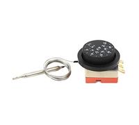 SEAFRONT 10pcs Interrupteur de Thermostat électrique Réglable, Matériau en Métal et Plastique, 0-120 ° C, Courant Alternatif 250 V, pour Le Contrôle de la Température de Refroidissement du Liquide