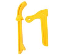 SEAFRONT 2 Pièces Scie à Table Poussoir Blocs Poussoirs pour le Travail du Bois 2 Blocs de sécurité en Plastique Jaune Conception de Poignée Efficace et Robuste pour le Routage et les