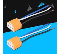 SEAFRONT 2PCS Base D'adaptateur de Bougie de Lumière en Céramique pour H4 / 9003 / HB2, Extension de L'ampoule LED Durable, Installation Facile pour les Conversions de Voiture, LED Fortement