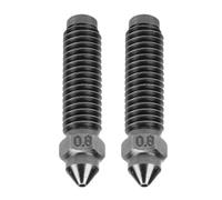 SEAFRONT 2Pcs Extrudeuse Buses En Acier Trempé Buses pour Elegoo Carbone 3D Imprimante 0.8mm Ensemble Convient Modèle Haut Débit D'
