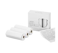 SEAFRONT 3 Rouleaux de Papier Thermique Entièrement Collant de 77 X 30 Mm, sans BPA, étanche, Résistant à L', Antifriction, Conservation de 10 Ans pour A9 A9s A9 Pro (Notes Papier thermique (non