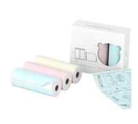 SEAFRONT 3 Rouleaux de Papier Thermique Entièrement Collant de 77 X 30 Mm, sans BPA, étanche, Résistant à L', Antifriction, Conservation de 10 Ans pour A9 A9s A9 Pro (Papier thermique collant de