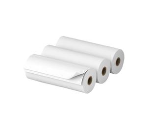 SEAFRONT 3 Rouleaux de Papier Thermique Entièrement Collant de 77 X 30 Mm, sans BPA, étanche, Résistant à L', Antifriction, Conservation de 10 Ans pour A9 A9s A9 Pro (Papier thermique entièrement