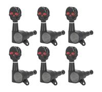 SEAFRONT 6pcs Skull Guitar Tuning Peg Metal Machine Head Tiners Electric Acoustic Guitar Remplacement Pièces pour la Plupart électriques avec une Couleur Noire Pratique