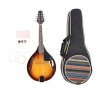SEAFRONT 8 Cordes Acoustique Mandoline Vintage Mandolin Instrument Droit avec des Cordes Picks Nettoyage Tissu Prêt à Jouer Directement Hors de la Boîte