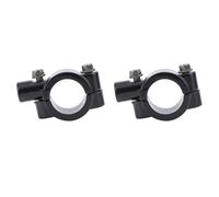 SEAFRONT Adaptateur de la Pince de Montage du Miroir du Guidon Installation Facile D'un Look élégant Conduite Stable pour ATV Scooter Aluminium 2PCS (M8 noir)