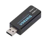 SEAFRONT Adaptateur Stéréo Sound USB Double Carte Sonore de 3,5 Mm à USB Compact pour TTL 232 avec Sortie de Tension de 3,3 V Pris en Charge