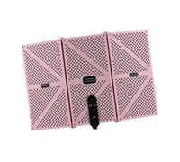 SEAFRONT Bouclier d'isolation de Microphone, Mousse EVA Haute densité Insonorisante, Conception Pliante à 3 Portes, pour l'enregistrement en Studio à Domicile et un Usage Professionnel (PINK)