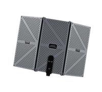 SEAFRONT Bouclier d'isolation de Microphone, Mousse EVA Haute densité Insonorisante, Conception Pliante à 3 Portes, pour l'enregistrement en Studio à Domicile et un Usage Professionnel (GREY)