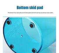 SEAFRONT Broyeur à Glace Manuel à Manivelle, Matériau PP, Lames épaisses en Acier Inoxydable, pour Fabriquer des Cornets de Neige et de la Glace Pilée à l'extérieur (Bleu ciel)