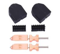 SEAFRONT Buse en Acier trempé 0.4mm, Tout en Métal, Buse Amovible Rapide, extrémité Chaude, Coupe-chaleur Intégrée pour Imprimante 3D FLASHFORGE AD5X, 2 Pièces