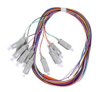 SEAFRONT Câble Pigtail Fibre SC,UPC Multimode 12 Pôles Classe Opérateur | Noyau en Céramique, Faible Perte D’insertion, Longueur de 1,5 M, Gaine en PVC, 850 Nm, pour LAN à Fibre et Systèmes de