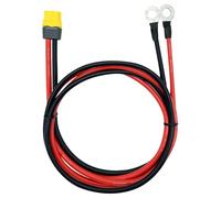 SEAFRONT Câble XT60 vers Borne à Anneau, 600 V et œillet M8 (1M / 3,3FT | Câble Connecteur XT60 Femelle vers O Ring, Fil en Cuivre PVC de 100 Cm, Résistant aux Intempéries pour Station