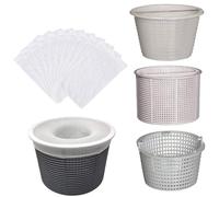 SEAFRONT Chaussettes d'écumoire de Piscine, Chaussette Filtrante en Maille Fine en Nylon pour Paniers d'écumoire, Capture Les Feuilles et Les Débris, Taille 22x13 Cm pour la Plupart des (Couleur