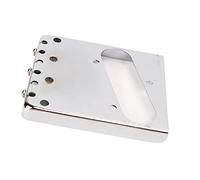 SEAFRONT Chevalet de Guitare électrique en Métal de qualité Supérieure, Cordier de Pont de Micro, Réglage de l'intonation à 3 Cordes pour Micro à Bobine Unique, Argent, Robuste et Installation Facile