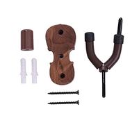 SEAFRONT Cintre Mural pour Violon avec Support d'arc, Coussin en Caoutchouc, Base en Bois pour le Rangement et l'affichage de l'alto