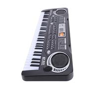 SEAFRONT Clavier de Piano 61 Touches pour Enfants Piano Numérique électronique avec Microphone Alimentation USB 16 Tonalités 10 Rythmes Fonction D'enregistrement pour Débutants Cadeau