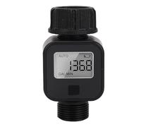 SEAFRONT Compteur d'eau RV Débitmètre Numérique pour Tuyau D'arrosage Filetage 3/4" Femelle à Mâle Capteur Hall étanche IPX5 avec écran LCD avec Débit Moyen
