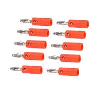 SEAFRONT Connecteur de Lanterne plaqué or, Fiche Banane de 4mm, pour équipement électronique, Performance Durable, 10 Pièces (rouge)
