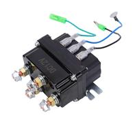 SEAFRONT Contacteur de Solénoïde de Relais de Treuil électrique avec 3 Fils 7 Capuchons de Protection Remplacement de Treuil pour Véhicules de Bateau ATV UTV