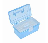 SEAFRONT Conteneurs de Rangement Mallette de Rangement Portable Fournitures D'art Boîte Organisateur pour Peinture à L' et Croquis (BLUE)