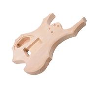 SEAFRONT Corps de Guitare électrique DIY, Corps de Guitare en Bois Massif inachevé, de Personnalisable pour les Amateurs et les Créateurs