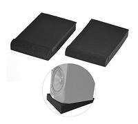 SEAFRONT Coussin d'isolation pour Moniteur, Mousse PU, Réduit Les Vibrations, Lot de 2 Ensembles avec Zone Utilisable de 11 X 7,4 Pouces pour Moniteurs et Haut-parleurs de Studio