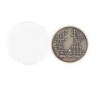 SEAFRONT CW Morse Codecoin Enseignement du Langage en Crypte avec Cuivre galvanisé 30x30mmx3 Mm pour les Débutants Radio Amateurs