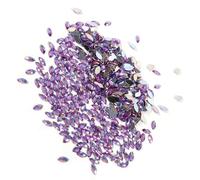SEAFRONT Décorations de Bijoux de Perles en Cristal, Gemmes à Dos Plat en Acrylique, 500 Pièces pour Fabriquer, Nail Art et Accessoires de Vêtements (Violet Clair)