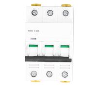 SEAFRONT Disjoncteur Miniature 3P, Dispositif Basse Tension en Nylon PA66, Protection contre les Surcharges pour Usage Bureau et Résidentiel, Indice 400 V (C20A(20A))