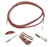 SEAFRONT Enfileur de Fil électrique, Outils D'électricien avec 2 Attaches de Câble, Leader Flexible pour Tirer des Conduits électriques de Télécommunication (15M (y compris deux faisceaux de câbles))