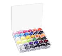 SEAFRONT Ensemble de Fils de Canette 36 Pièces, Fils en Polyester de Couleurs Assorties pour la Couture à Domicile, Parfaits pour l'artisanat et la Réparation de Vêtements