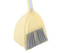 SEAFRONT Ensemble de Pelle à Poussière pour Enfants, en Plastique de Fourrure Douce avec Petite Pelle à Balai pour Enfants Nettoyant des Jouets à la Maison et à la Maternelle (Yellow)