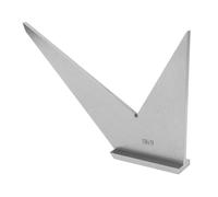 SEAFRONT Équerre Acier Carbone DIN 875/2 30 45 90 120 Degrés | Rapporteur, Finition Chromée, Usage Machiniste, Compatible Pièce, Base Stable, 130 X 70 Mm, Norme DIN