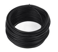 SEAFRONT Fil D'attache en Fer galvanisé de 1,2 Mm, 28 M, Liaison de Fil, Antirouille, Flexible, Découpable pour une Utilisation Intérieure et Extérieure avec Finition Lisse, sans (BLACK)