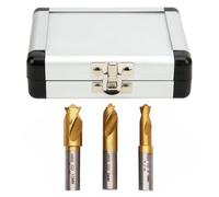SEAFRONT Foret à Percer pour Souder par Points, Acier Rapide au Cobalt, 3 | Plaqué Titane, Séparation de Panneaux en Tôle, Accessoire D'outil électrique, Tailles 1/4in 5/16in 3/8in