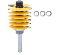 SEAFRONT Fraise à Joint à Tige de 8 Mm, Tête de Coupe en Alliage YG6 avec Conception Anti-rebond pour un Travail du Bois Lisse, Lame Surdimensionnée de 46 Mm pour Tiroirs et Fraiseuses électriques