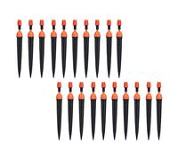 SEAFRONT Goutteur de Pulvérisation Multifonctionnel, émetteur d'irrigation Réglable en Plastique, Débit de 0 à 40L/H, Idéal pour Les Systèmes d'irrigation de Jardin (Orange)