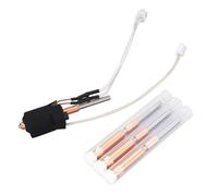 SEAFRONT Haut Qui Coule Hotend Kit 0.4mm 0.6mm 0.8mm Buse Céramique Bloc de Chauffage 60W avec Ti Alliage Heatbreak Supporte PLA ABS PETG et Plus pour Ender 3 V3 Plus 3D Imprimante