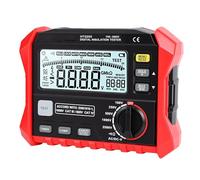 SEAFRONT HT5205 Mégohmmètre Numérique, Testeur D'isolement 200 GΩ | Diagnostic des enroulements et des câbles du moteur, rapport DAR PI à une touche, voltmètre 1 000 V CC, boîtier ABS,