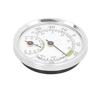 SEAFRONT Hygromètre Thermomètre à Cadran, Mini Compteur d'humidité de Température en Alliage d'aluminium avec Cadran Transparent, Lectures Précises pour Caves à Cigares, Serres, Coffres-forts
