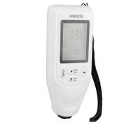 SEAFRONT Jauge D'épaisseur de Revêtement Numérique Compteur D'épaisseur Automatique de Peinture 3 Unités de Mesure Enregistrement de Données Tests Non Destructifs 0-2000um pour la (WHITE)