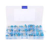 SEAFRONT Kit de Condensateur en Céramique Haute Tension, Assortiment de 300 Pc de 15 Valeurs 0,1 Nf à 22NF pour les Projets électroniques et Réparation