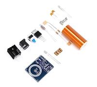 SEAFRONT Kit de Mini Bobine pour Transmission de Puissance sans Fil, Module en Cuivre PCB Haute Tension avec Lumière LED et Dissipateur de Chaleur, Kits Scientifiques pour Adolescents, Enfants et