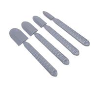 SEAFRONT Kit d'outils de Finition de Calfeutrage, Spatules en Silicone avec Poignée en ABS, 2 Ensembles de 8 Pièces, 4 Tailles de Pointe, Poignée de 6,5 Pouces pour Lisser le Mastic de Calfeutrage