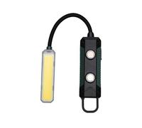 SEAFRONT Lampe de Travail Rechargeable COB, Lampe de Poche Flexible à Col de Cygne avec 5 Modes D'éclairage et Réglage à 360°, de Poche Magnétique à LED en Métal pour Répara (plastique)