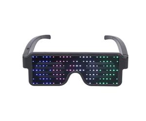 SEAFRONT Lunettes Lumineuses LED Dynamiques, Rechargeables par USB, Quatre Couleurs, Décor Lumineux pour Fêtes, Discothèque, Toutes les Reliques de la Journée