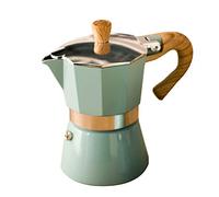 SEAFRONT Machine à Moka en Aluminium, Percolateur de café Expresso Compact et Efficace pour le Brassage à Domicile, Tailles 150 Ml et 300 Ml pour les Amateurs de café (Kaki #15)